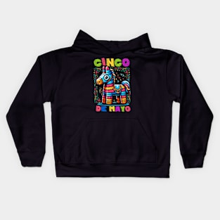 Colorful Cinco de Mayo Piñata - Fiesta Ready Kids Hoodie